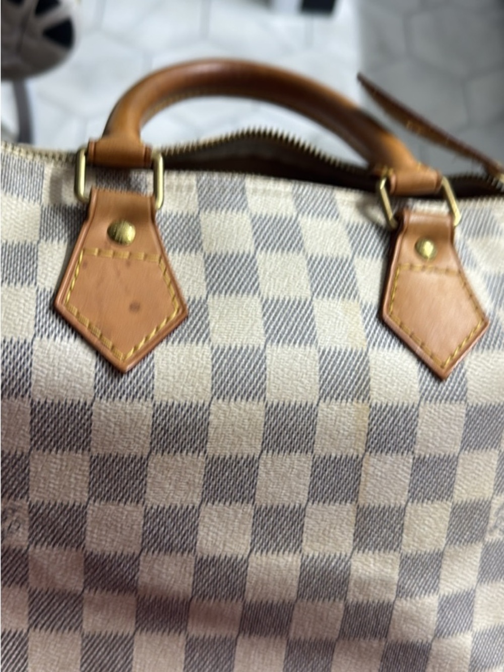 Louis Vuitton speedy 25 Damier Azur Authentic - Picture 3 of 10